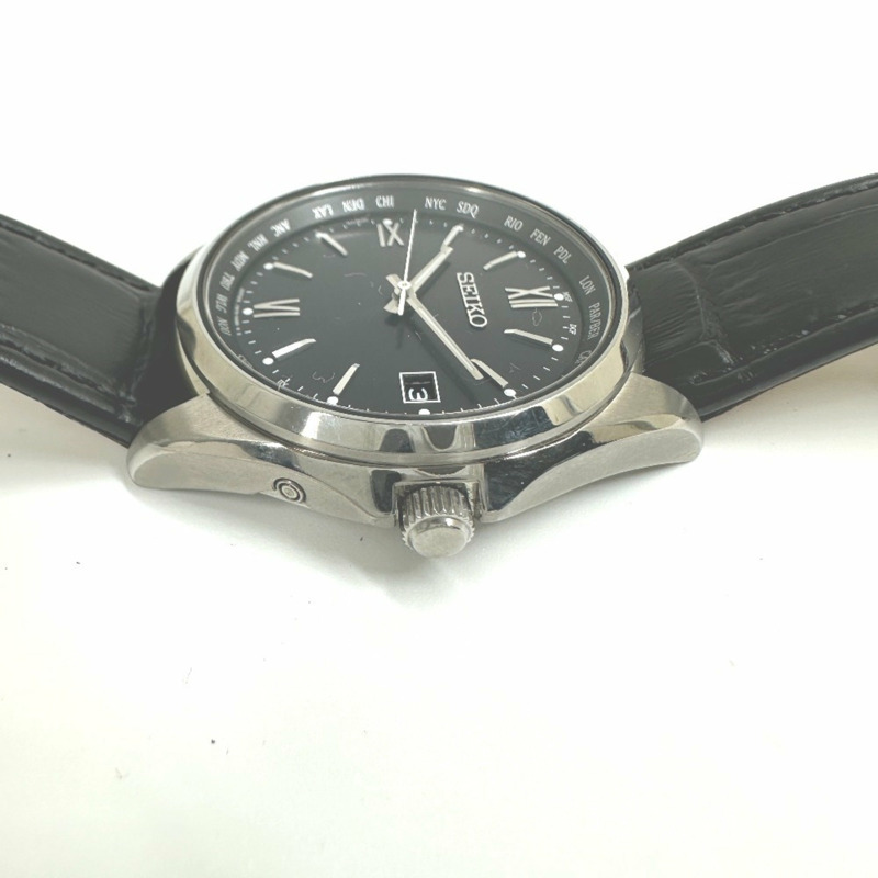 SEIKO 7B75-0AB0 Seiko Selection 太陽能模擬手錶,男士,不鏽鋼,銀色-12