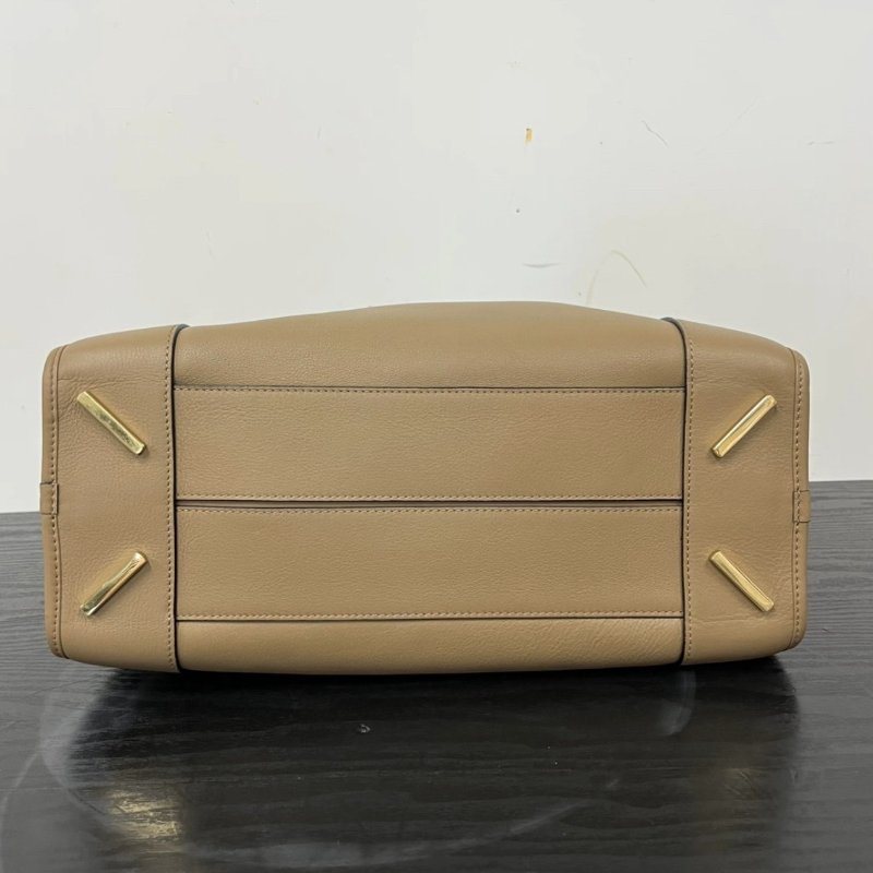 LOEWE Amazona咖色手提肩背斜背包 36*20*14 98新配件塵袋-4