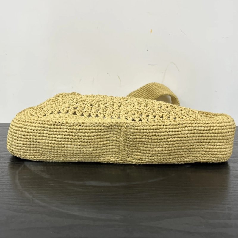 MIUMIU Raffia 編織拉菲草hobo子母腋下包 30*30*5 全新閒置配件塵袋-4