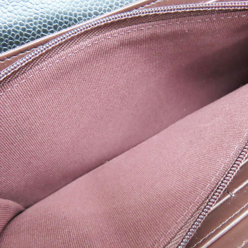 黑色 牛皮 菱格紋 荔枝紋 扣式長夾 金扣 AP0241-5