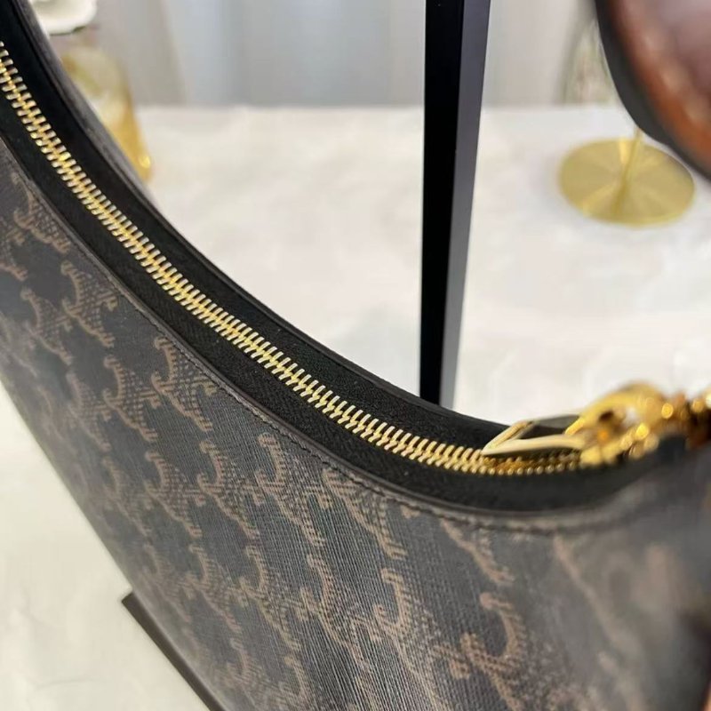 Celine AVA 經典老花腋下包 99新 23*19*7 配件防塵袋-1