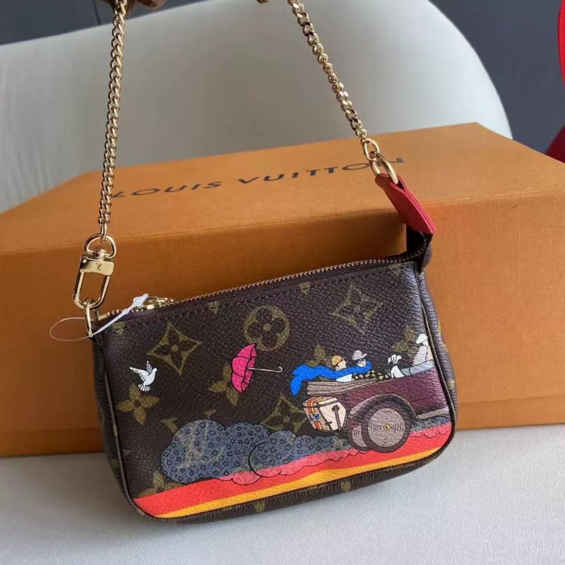 LV mini 麻將包 聖誕限量款 幾乎全新 配件盒子-2