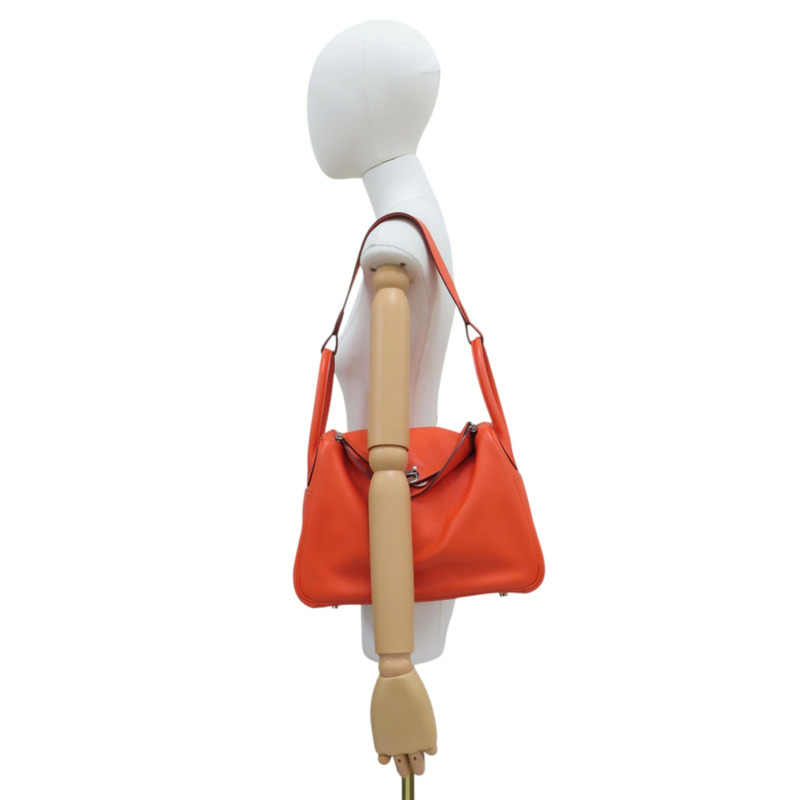 火焰橘 Swift皮革 Lindy 30 肩背包 X刻-9