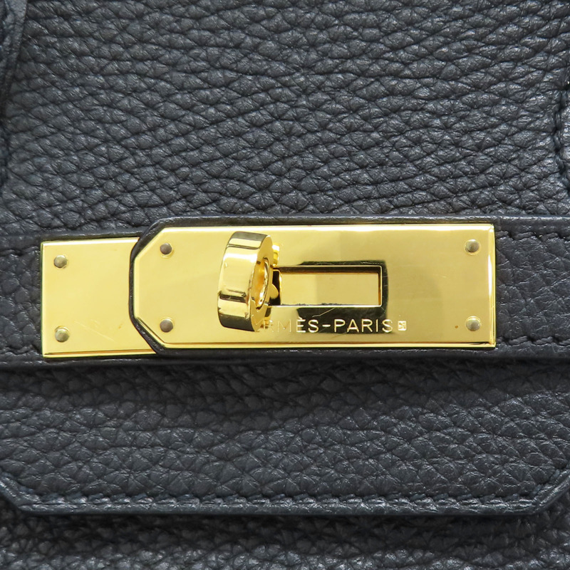 黑色 Togo牛革 Birkin 35 柏金包 手提包 □M刻 金扣【HERMES 愛馬仕】-6