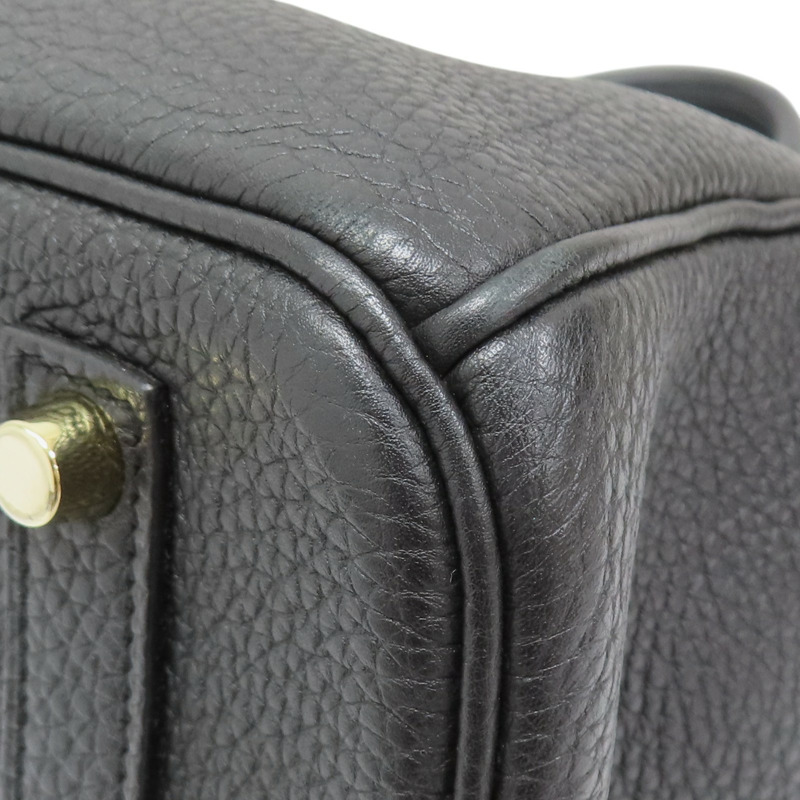 黑色 Togo牛革 Birkin 35 柏金包 手提包 □M刻 金扣【HERMES 愛馬仕】-11