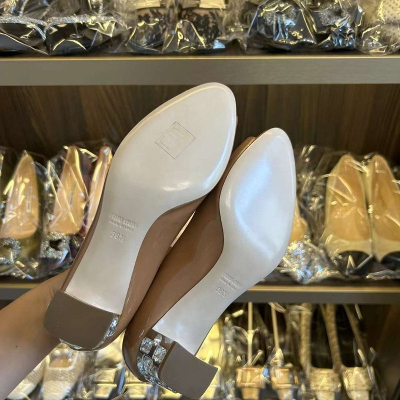 miu miu 鑽跟高跟鞋 36.5 全新閒置-3