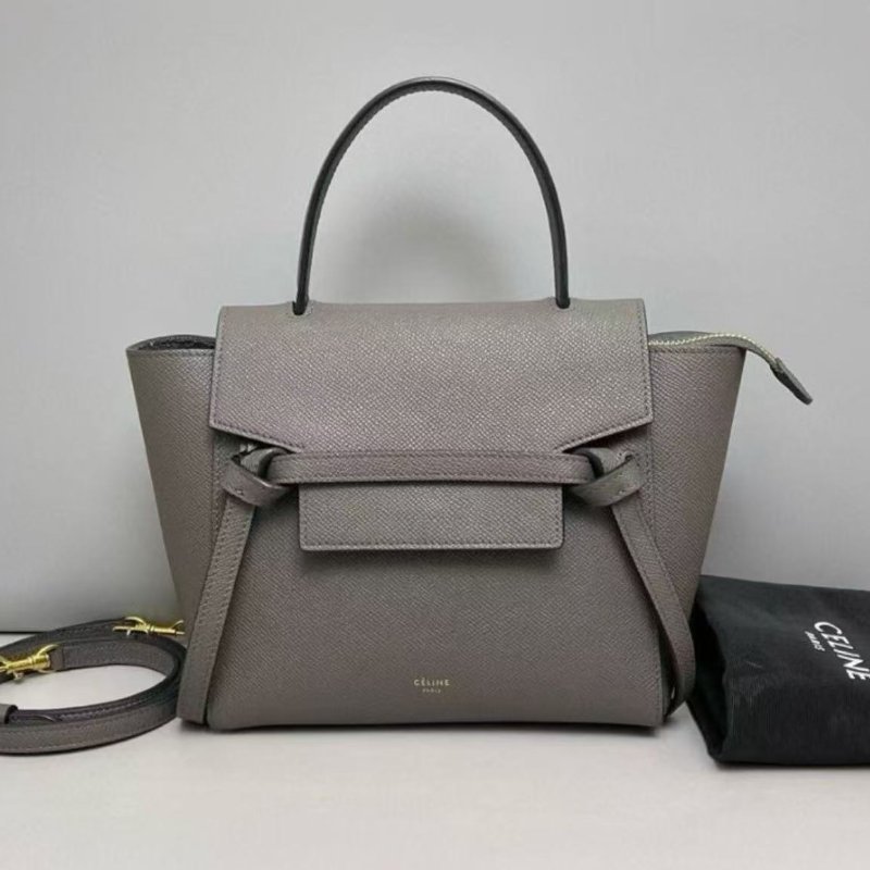 CELINE 鯰魚包 NANO 大象灰99新-0