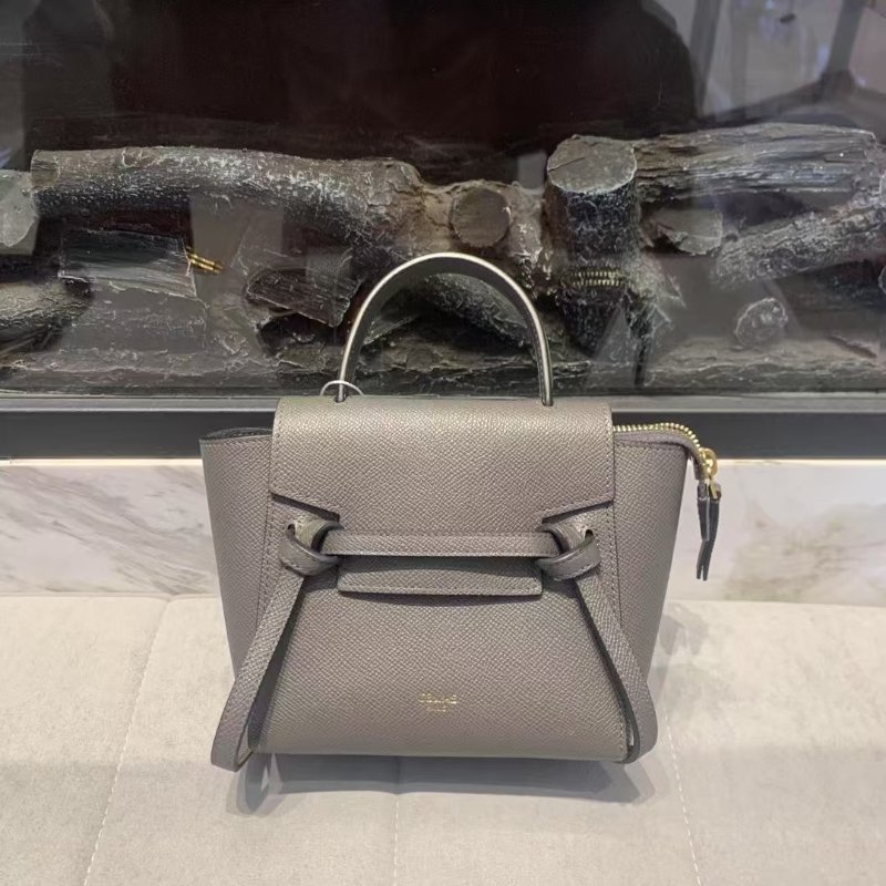 Celine 鯰魚包 pico 大象灰 99新(其他顏色尺寸可另外詢問)-3