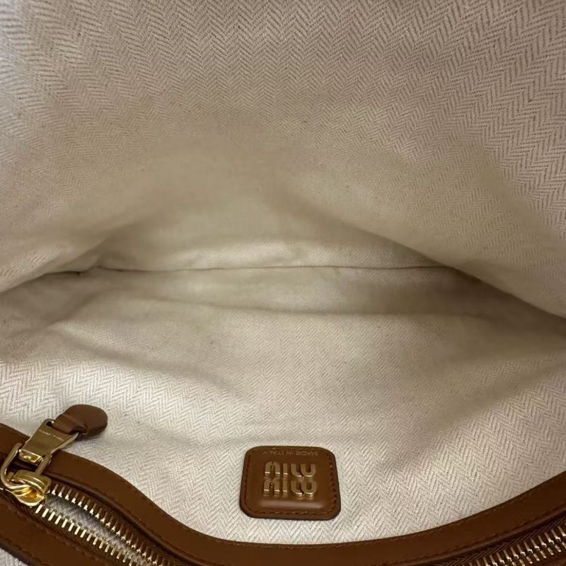 MIU MIU IVY 皮革拼貼 Tote包 全新 附塵袋-2