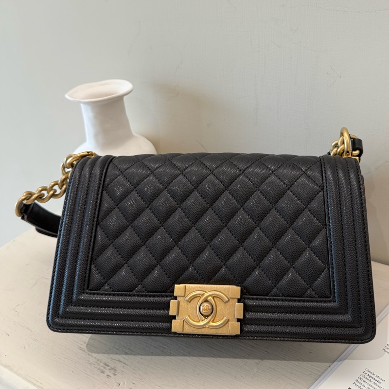 CHANEL BOY黑金-0