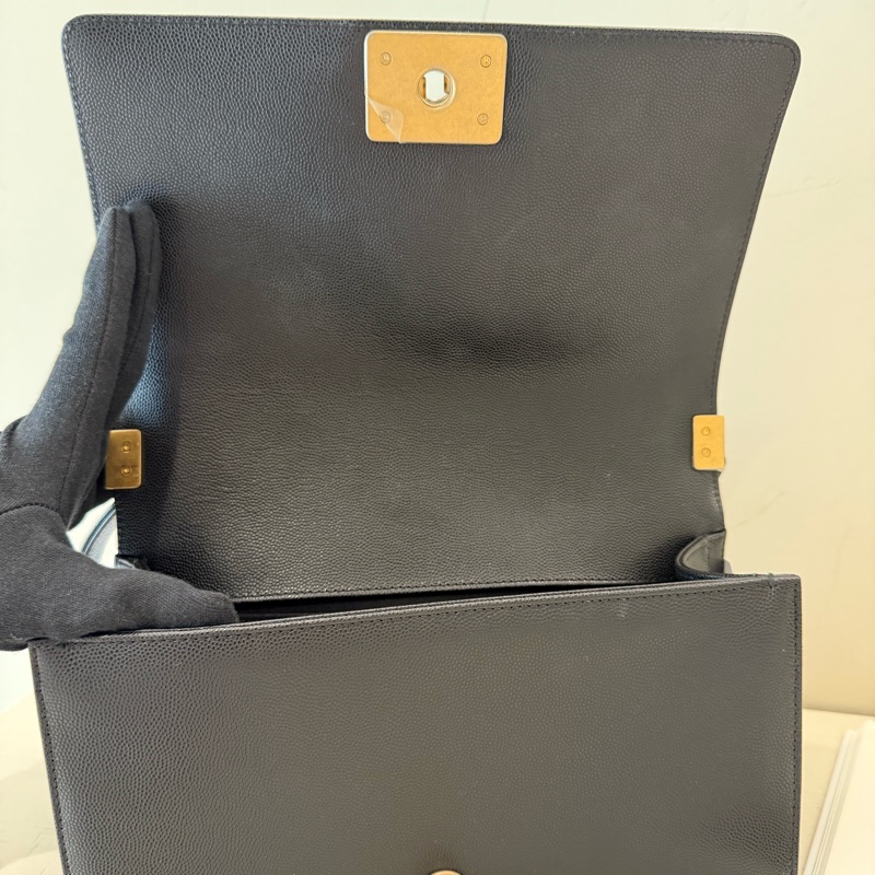 CHANEL BOY黑金-7