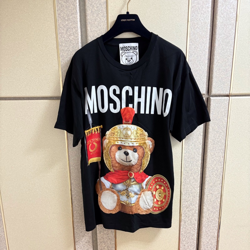 20)Moschino 正品黑色寬鬆版上衣 M-XL皆可穿-0