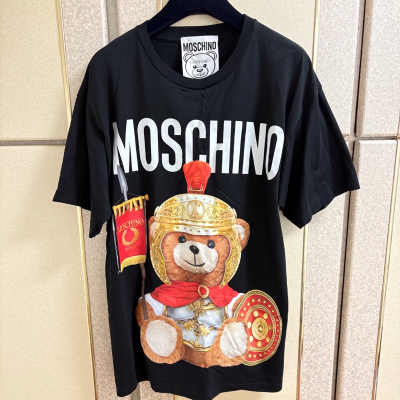 20)Moschino 正品黑色寬鬆版上衣 M-XL皆可穿-6