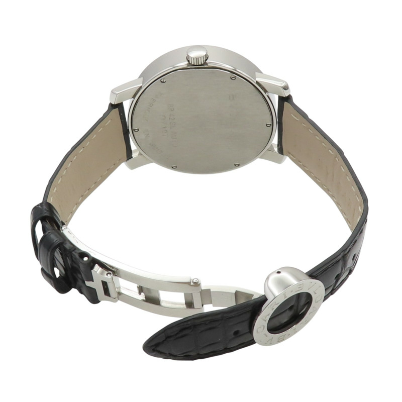黑色格紋面盤 不鏽鋼 BVLGARI BVLGARI 手錶 BB42SL-5