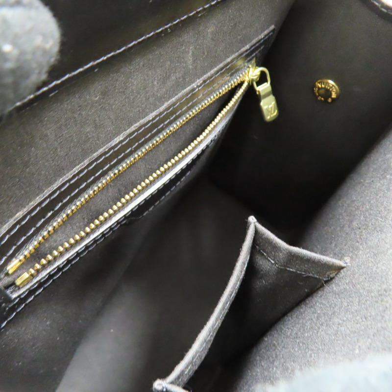 黑色 EPI 水波紋牛皮 Figari PM 手提包【LOUIS VUITTON LV 路易威登】 M52012-4