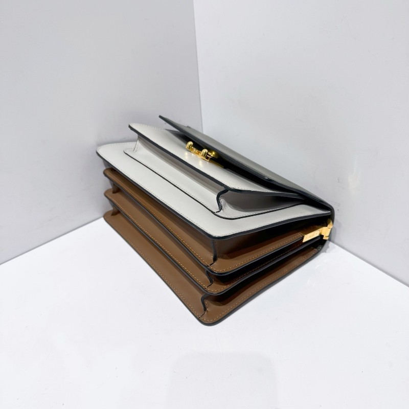 Marni Trunk風琴包 光面牛皮材質 肩背包斜背包-7