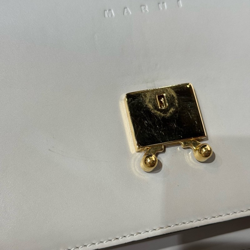 Marni Trunk風琴包 光面牛皮材質 肩背包斜背包-11