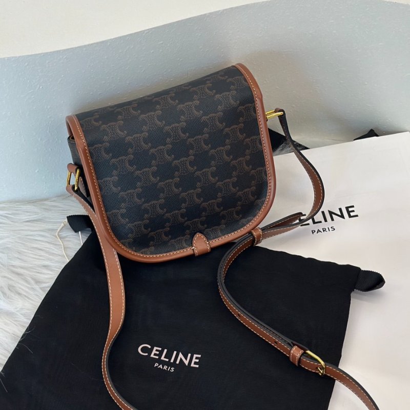 CELINE 凱旋帆布馬鞍包-8
