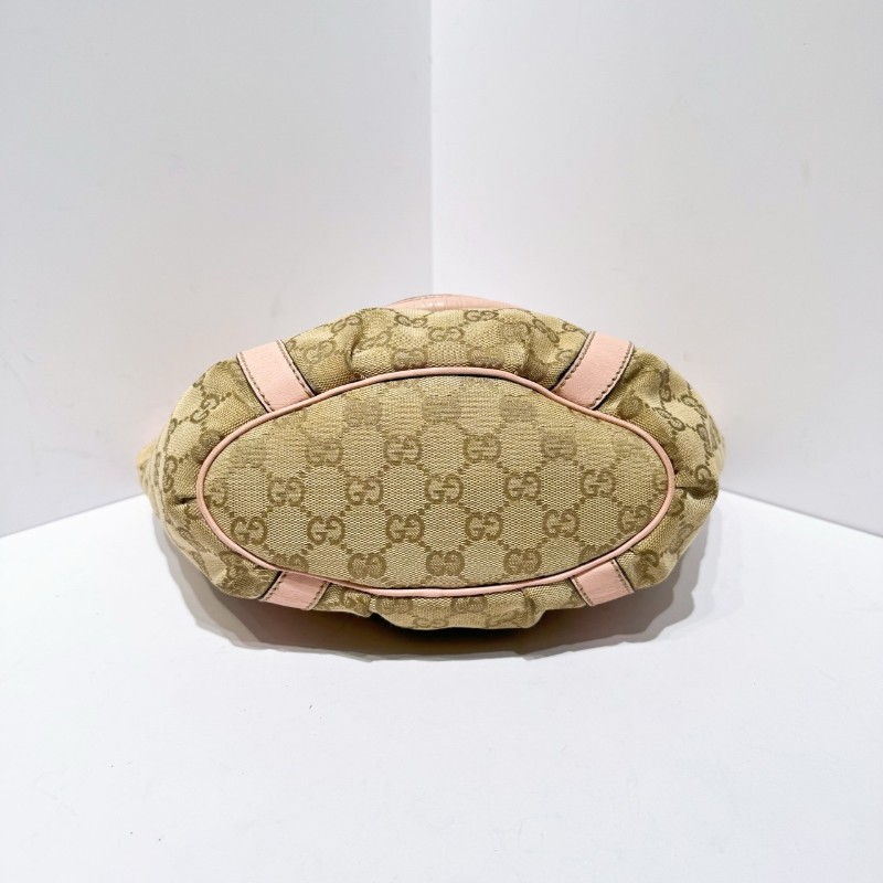 Gucci/古馳 中古老花餃子包 手提包 肩背包-5