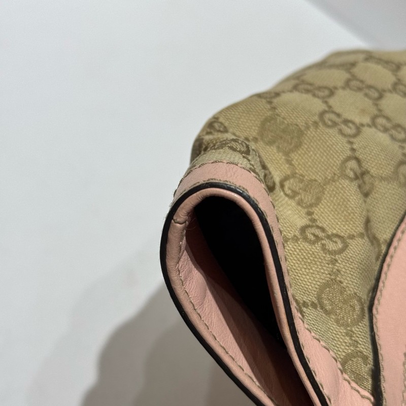 Gucci/古馳 中古老花餃子包 手提包 肩背包-11