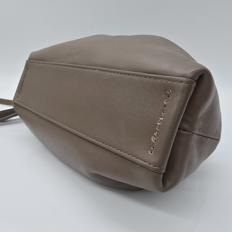 CHLOE 蔻伊 JUDY  燙金LOGO 大象灰 小牛皮 手提帶 斜背包-9
