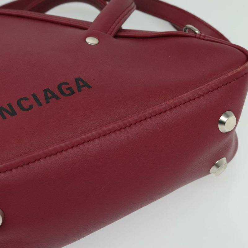 【日本直送】BALENCIAGA 三角形旅行手袋 皮革 兩用 紅色 476975 正品 135922-15