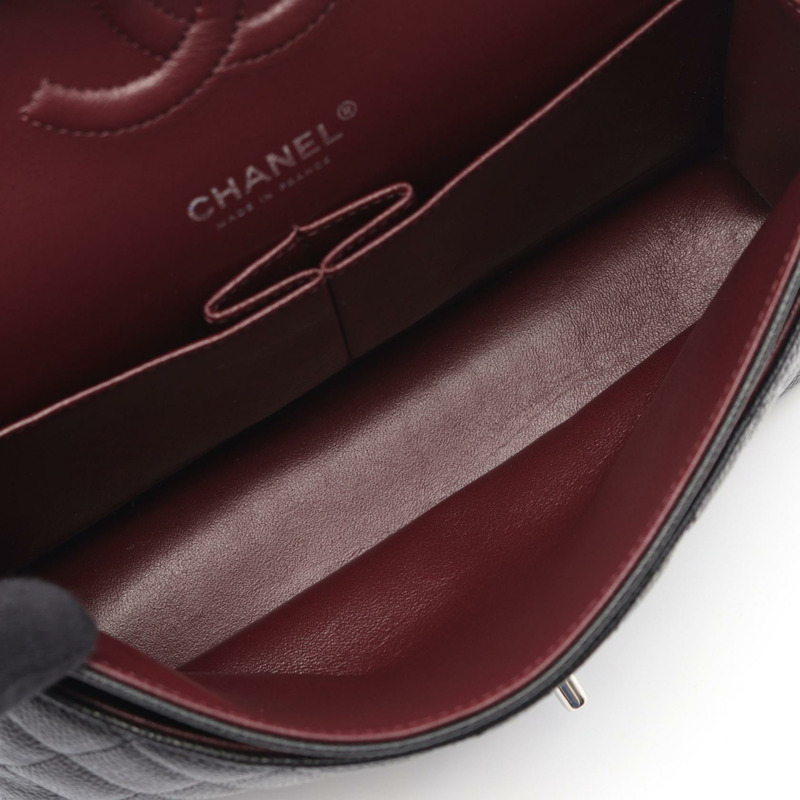 CHANEL Matelasse 雙翻蓋鏈條單肩包 A01112 小牛皮 黑色 SHW 二手-2