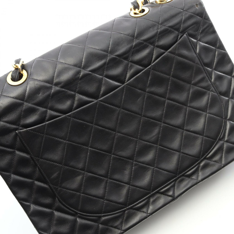CHANEL Jumbo Matelasse 34 鏈條單肩包 小羊皮 黑 GHW 二手 女款-12