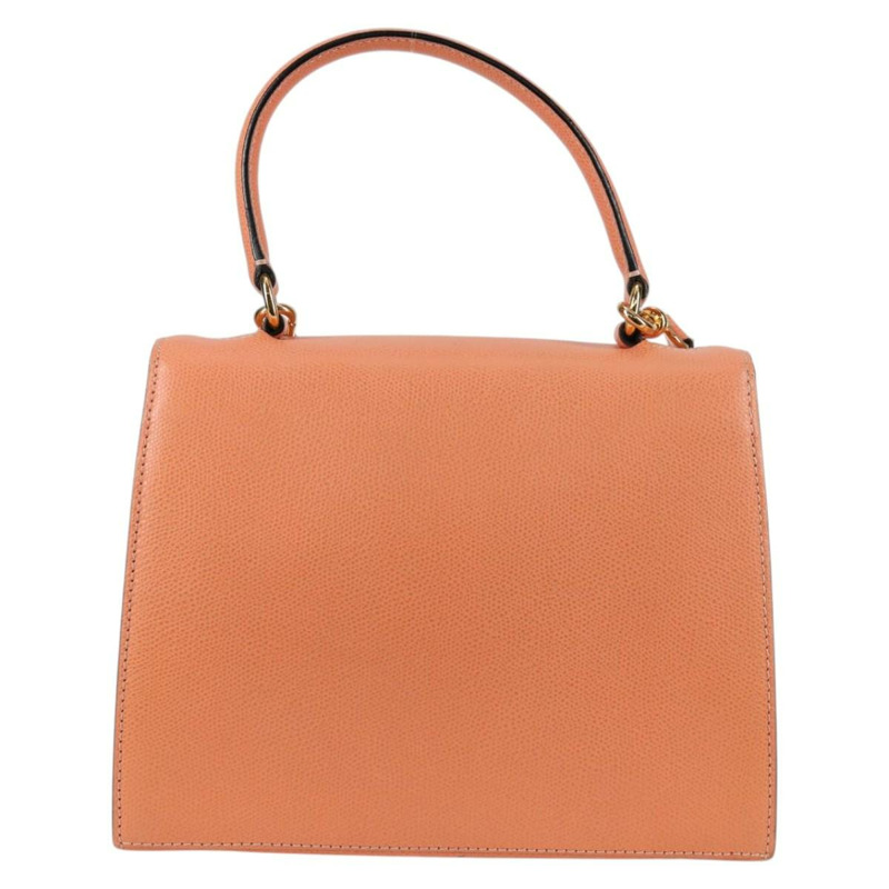 【日本直送】CELINE 手提包 皮革 兩用 橙色 金色 正品 136205V-1