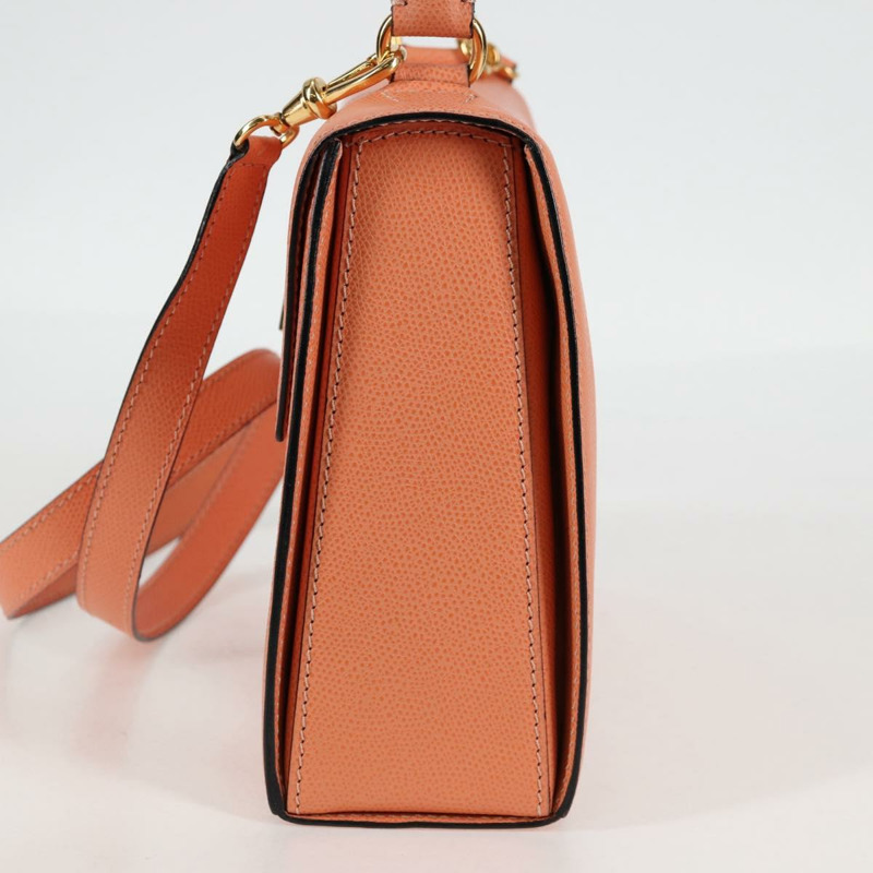 【日本直送】CELINE 手提包 皮革 兩用 橙色 金色 正品 136205V-2