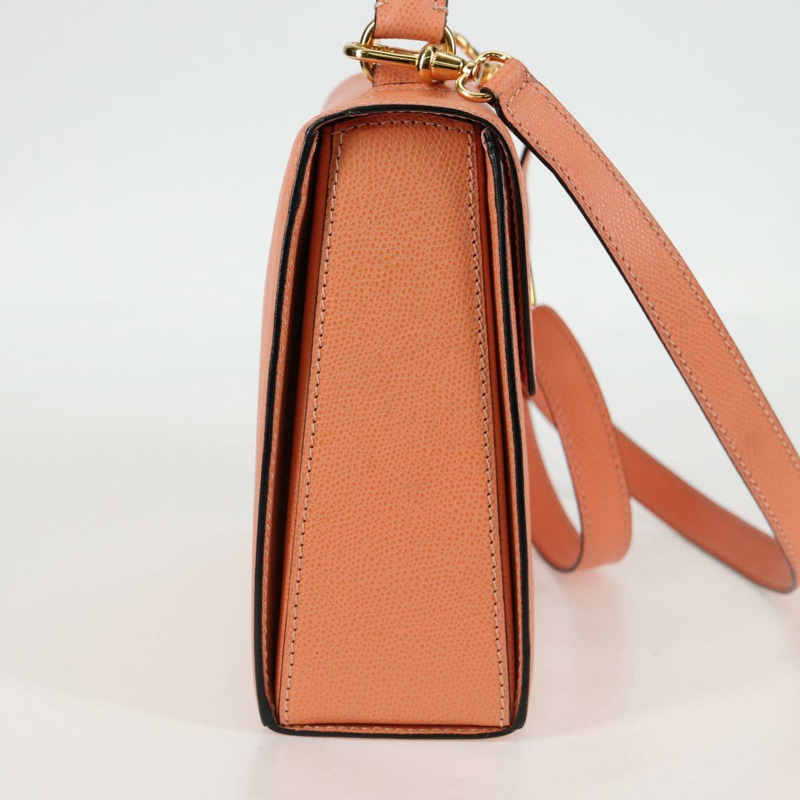 【日本直送】CELINE 手提包 皮革 兩用 橙色 金色 正品 136205V-3