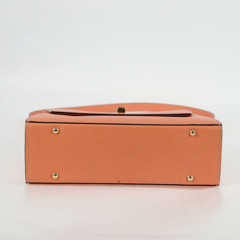【日本直送】CELINE 手提包 皮革 兩用 橙色 金色 正品 136205V-4