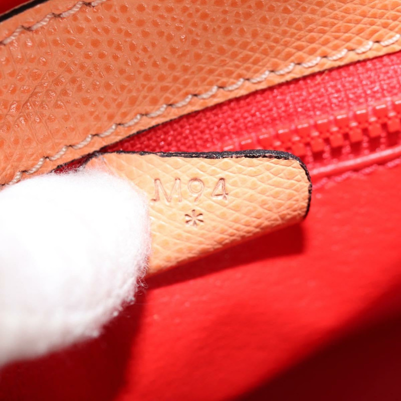 【日本直送】CELINE 手提包 皮革 兩用 橙色 金色 正品 136205V-10