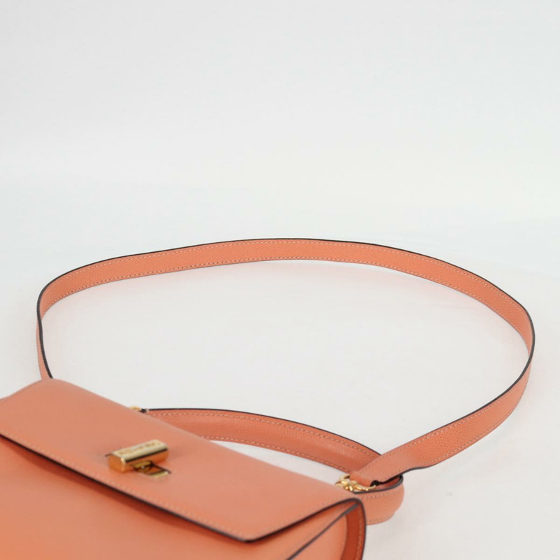 【日本直送】CELINE 手提包 皮革 兩用 橙色 金色 正品 136205V-14