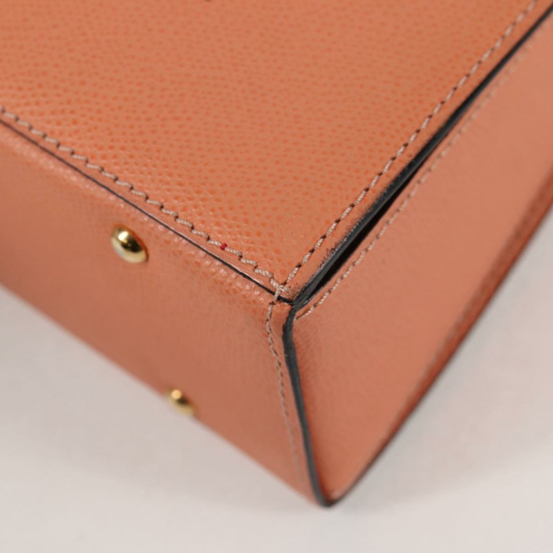 【日本直送】CELINE 手提包 皮革 兩用 橙色 金色 正品 136205V-18