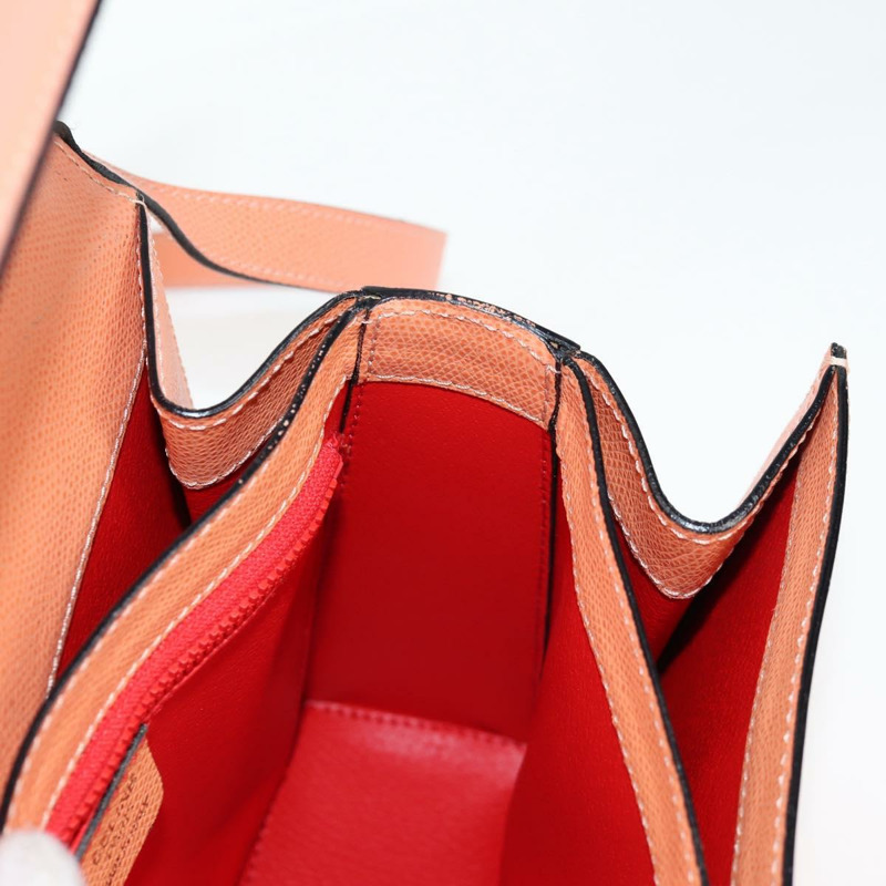 【日本直送】CELINE 手提包 皮革 兩用 橙色 金色 正品 136205V-23