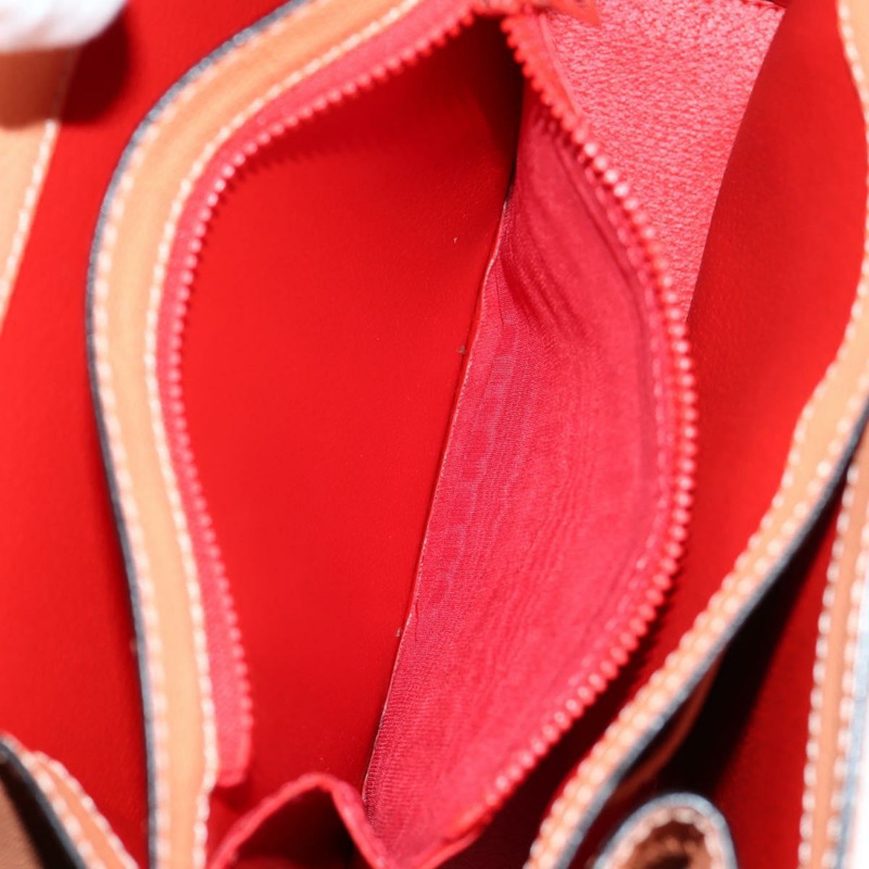 【日本直送】CELINE 手提包 皮革 兩用 橙色 金色 正品 136205V-25