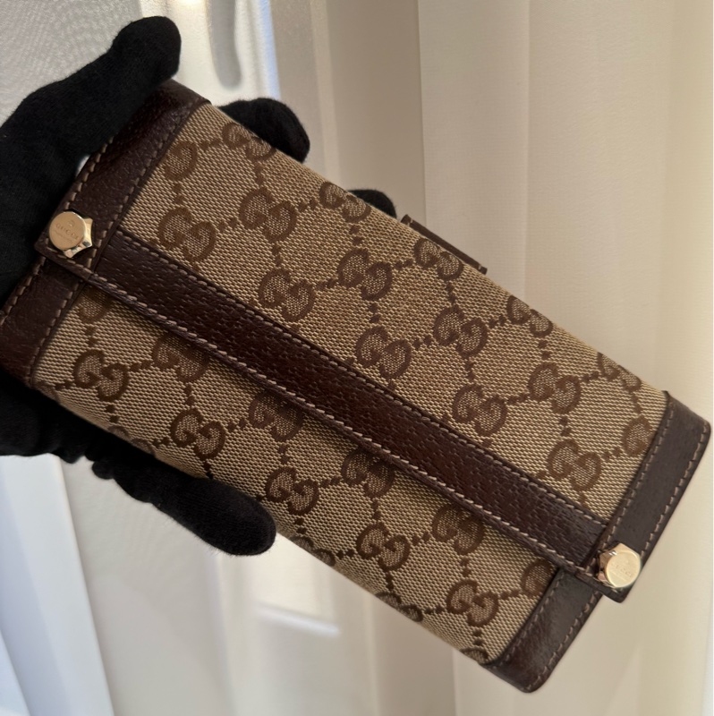 GUCCI 老花長夾-0