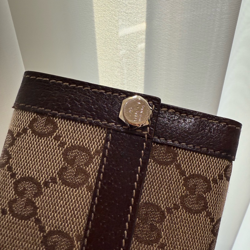 GUCCI 老花長夾-3