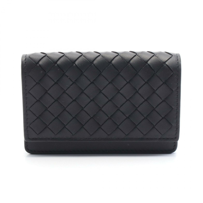 BOTTEGA VENETA Intrecciato 卡包 133945V3UN18803 黑色皮革 全新 男女通用 BV-0