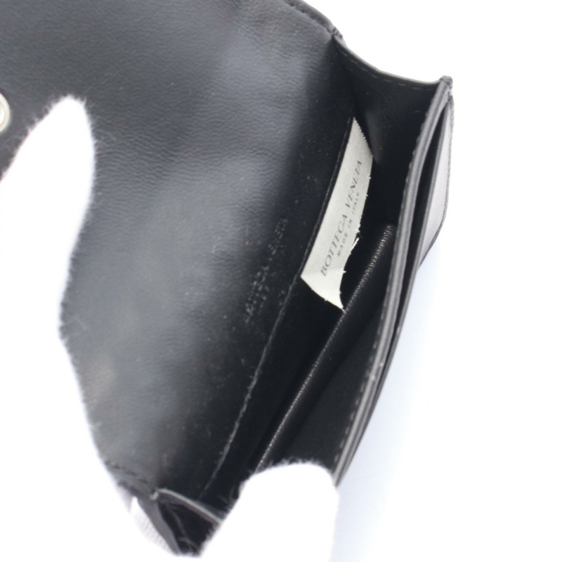 BOTTEGA VENETA Intrecciato 卡包 133945V3UN18803 黑色皮革 全新 男女通用 BV-2