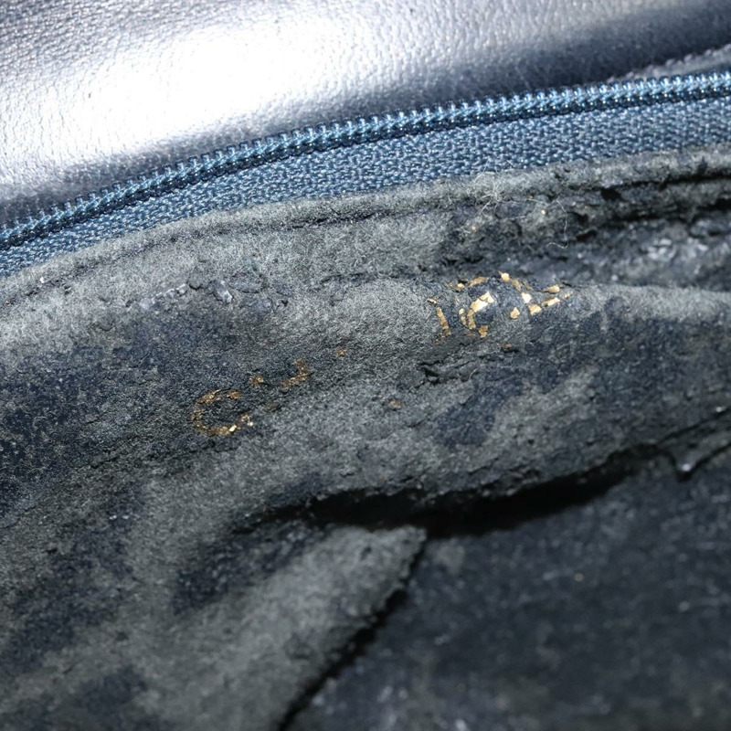 【日本直送】香奈兒 Matelasse 鏈條肩背包 羊皮 海軍藍 金色 CC 標誌 Auth 134020-19