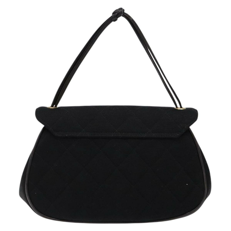 【日本直送】香奈兒 Matelasse 手提包 棉質 黑金 CC 正品 PP873-1