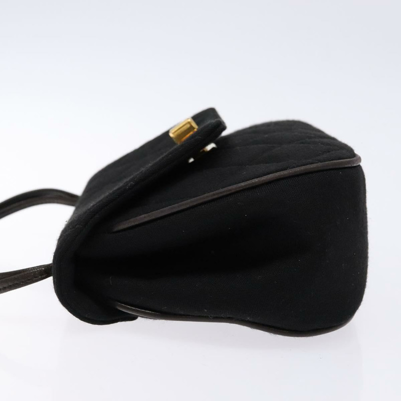 【日本直送】香奈兒 Matelasse 手提包 棉質 黑金 CC 正品 PP873-3