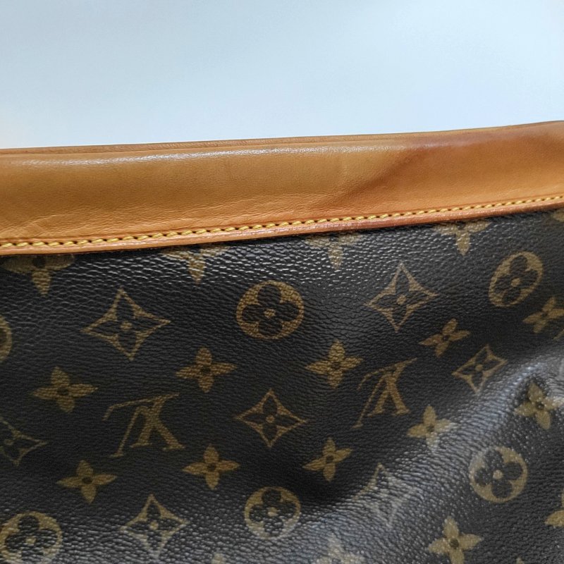 LV路易威登NOÉ BB棕色塗層帆布老花水桶包斜挎包單肩包 金色五金 可拆卸肩帶-10