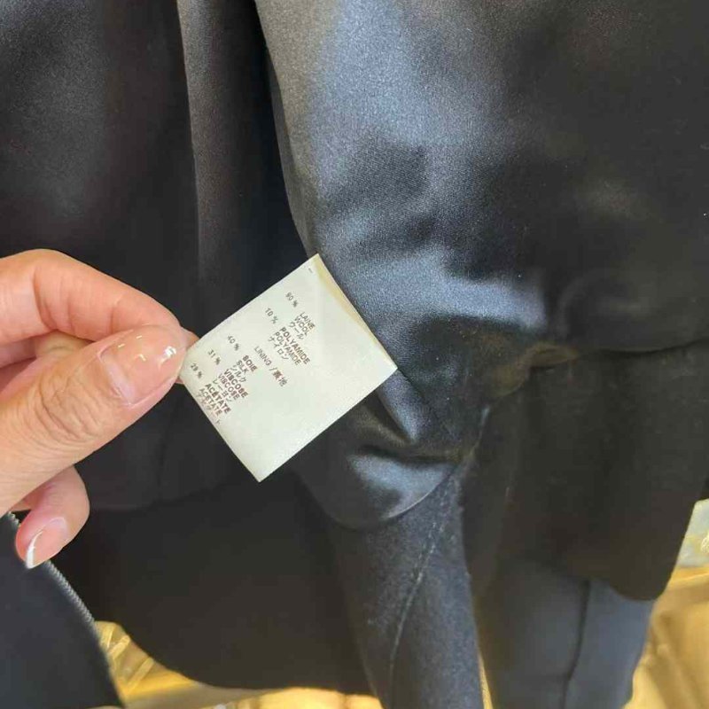 Louis Vuitton 高訂款-特殊立體剪裁 羊毛桑蠶絲 原價八萬-8