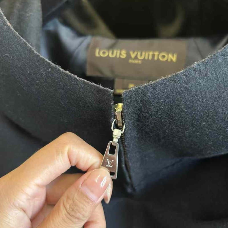 Louis Vuitton 高訂款-特殊立體剪裁 羊毛桑蠶絲 原價八萬-9