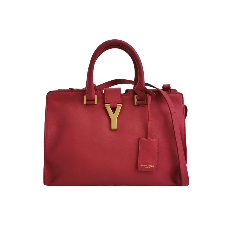 ✨ Saint Laurent Y-Ligne 小號牛皮純色Y字搭扣斜挎包 ✨-0