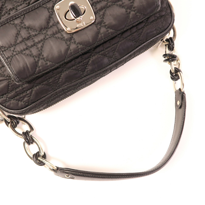 Dior 尼龍Shoulder Bag銀扣肩背袋-4