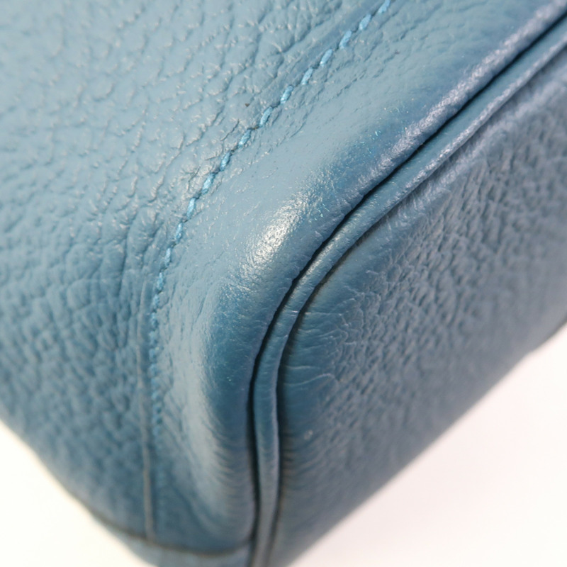 HERMES Negonda皮革Garden Party PM手挽袋Bleu Outremer-6